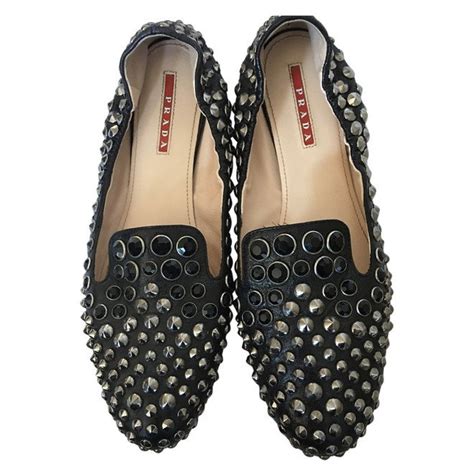 prada jeweled heeled loafer